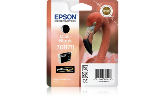 Original Ink Cartridge Epson C13T08784010 Matte back