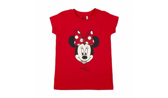 Детский Футболка с коротким рукавом Minnie Mouse Красный