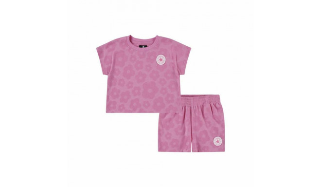 Children's Sports Outfit Converse Floral Jacquard Dark pink - 5-6 Years