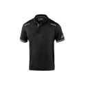 Men’s Short Sleeve Polo Shirt Sparco Koma Tools 02415nrgs Black Grey - L