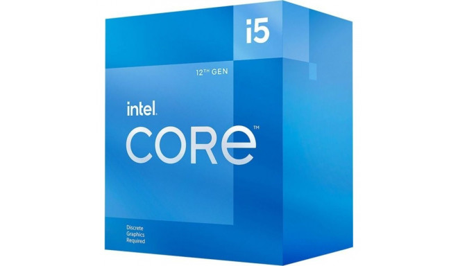 Intel Core i5-12400F processor, 2.5 GHz, 18 MB, BOX (BX8071512400F)