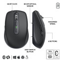 Logitech MX Anywhere 3S for Business Wireless Mouse, RF Wireless + Bluetooth, 8000 DPI, Graphite