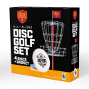 Discgolf target with discs DISCMANIA