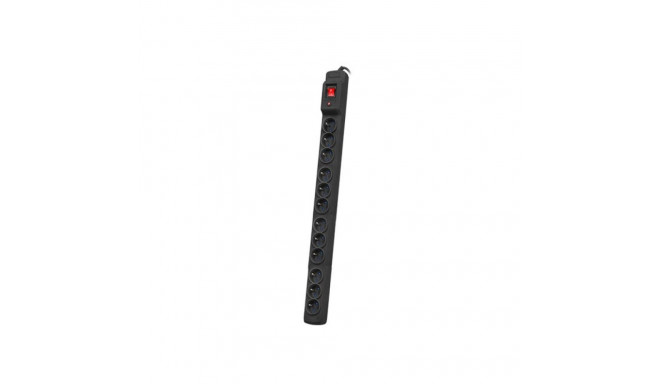 rack toiteplokk 19" ARMAC MULTI M12/10A 3m 12x 230V PL vertikaalne paigaldus must