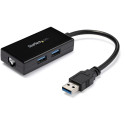 USB 3.0 NETWORK ADAPTER + HUB/IN