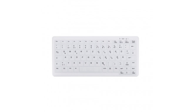 Contour Design Active Key Contour ClassicClean meditsiiniline klaviatuur IP68 mini juhtmevaba valge 