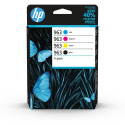 HP 963 - 4 pakker - sort, gul, cyan, m
