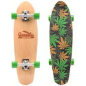 Meteor Cannabis green-brown-orange skateboard 22595