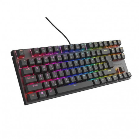 Genesis mänguriklaviatuur Thor 303 TKL CZ/SK RGB taustvalgustus mehaaniline Silent Switch, must