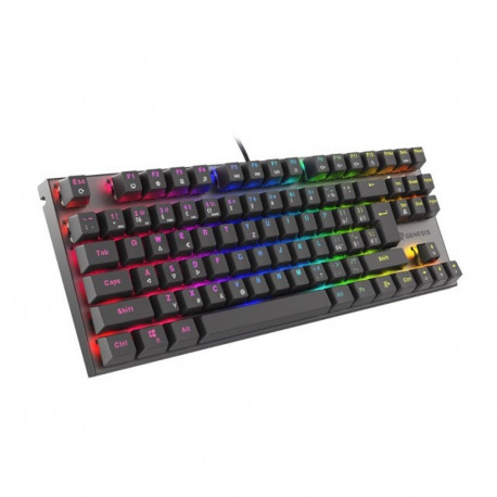 Genesis THOR 303 TKL CZ/SK RGB taustvalgustusega mehaaniline punane must hot swap mänguklaviatuur