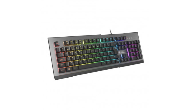 GENESIS Rhod 500 RGB klaviatuur mängimine USB QWERTY portugali must, hõbedane