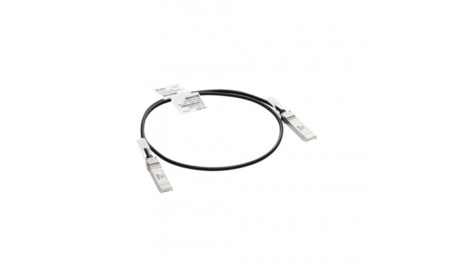 HPE Aruba Networking R9D19A InfiniBand/fiiberoptiline kaabel 1 m SFP+ Must, Hõbe