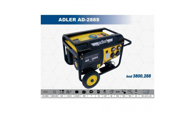 ADLER Generaatorikomplekt 2.8KW / AD-288S