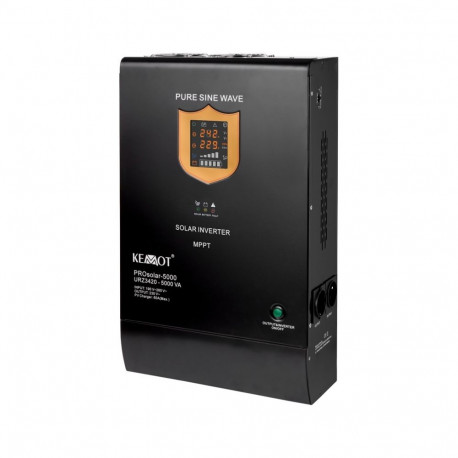 KEMOT päikeseinverter PROsolar-5000 seinale kinnitatav 48V 230V 5000VA/3500W