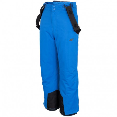 Boys' Ski Pants 4F Blue HJZ22 JSPMN001 33S 152cm