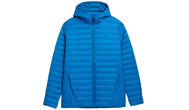 Men's down jacket 4F blue 4FSS23TDJAM085 33S