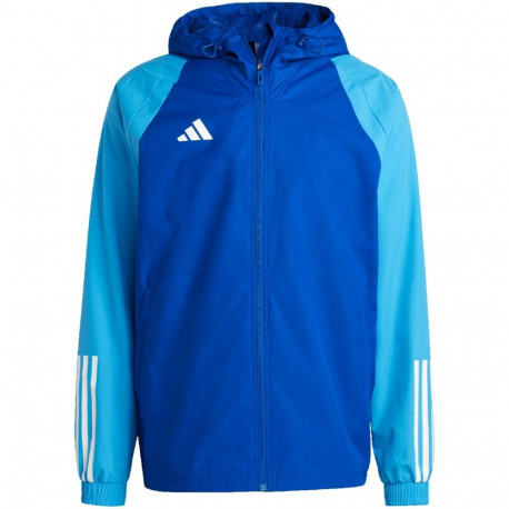 Adidas meeste jope Tiro 23 võistluslik kõigile ilmastikuoludele sobiv IC4572, sinine