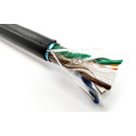 External gel-filled installation cable DIGITUS cat.6, F/UTP, AWG 23/1, PE, 305m, black, spool