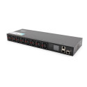 SMART PDU 1U Power Strip, IEC320 C20 16A/250V Power Socket, 8x C13, 16A Sockets