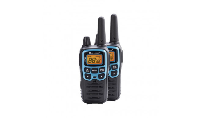 Midland XT60 two-way radio 24 channels 446.00625 - 446.0937 MHz Black, Blue