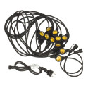 Maclean garland, Chain light, Indoor and outdoor, IP44, 10xE27, Max. load 2300W,10m, MCE410
