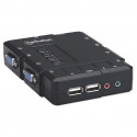 4x1 VGA/USB KVM Switch 4-Port with Audio/Mic