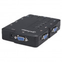 4x1 VGA/USB KVM Switch 4-Port with Audio/Mic