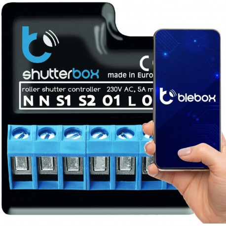 BLEBOX shutterbox - kontroller ruloole 230V