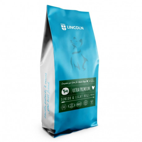 LINCOLN Ultra premium Senior veiseliha riisiga kuiv koeratoit 12kg
