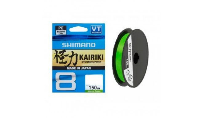 Pintas valas Shimano Kairiki PE Mantis žalias 150m 0,100mm 6,50kg