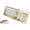 CANYON HSET-W5 EN Keyboard+Mouse AAA+AA Wireless Beige