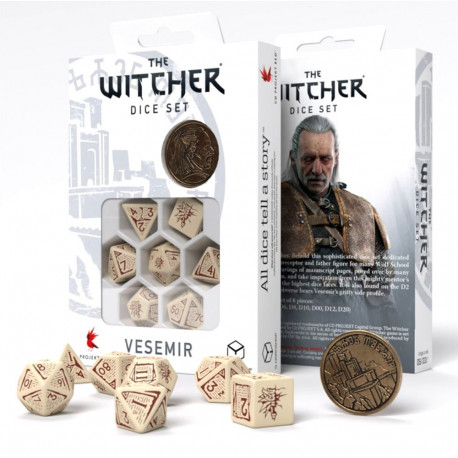 Q-workshop The Witcher Dice Set Vesemir - The Old Wolf