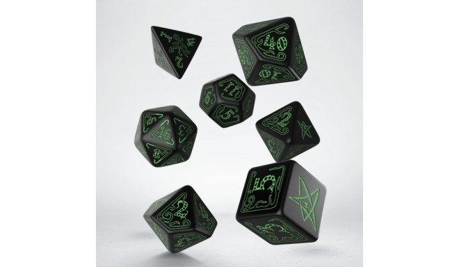 Call Of Cthulhu Dice Set Black And Green Colors