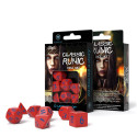 Classic Runic Dice Set Red And Blue Colors