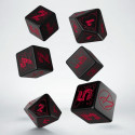 Cyberpunk Red Essential Dice Set Black And Red Colors