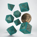 The Witcher Triss Dice Set Turquoise And Gold