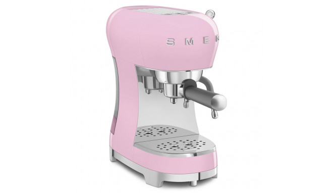 Coffee Maker - SMEG ECF02PKEU 15-Bar Manual Espresso Thermoblock 1.1L Pink