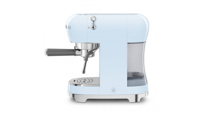Coffee Maker - SMEG ECF02PBEU 15-Bar Manual Espresso Machine 1.1L Water Tank Blue