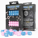 Crosshairs Compact D6 Rpg Dice Set (Blue And Pink Sp.)