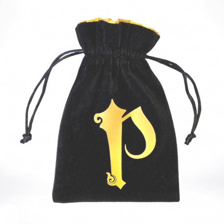 Pathfinder Velor Dice Bag Black And Gold Sp