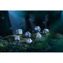 Q-workshop Elvish Dice Set Cobalt And Silver Sp.