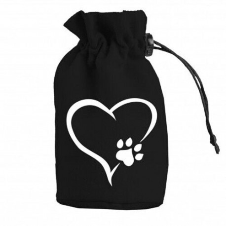 Q-Workshop Dogs Dice Pawch Dice Bag Black And White Sp.