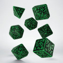 Q Workshop Forest Jungle Dice Set (Green And Black Sp)