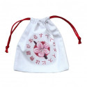 Japanese - Breath Of Spring Dice Bag (White With Colorful Motifs)