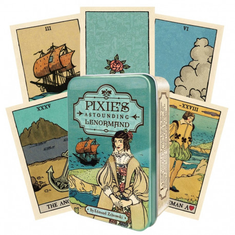 US Games Systems Pixie Astounding Lenormand card tin in box