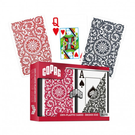 Copag Elite Bridge Jumbo Index Playing Cards Double Deck (Red & Black)