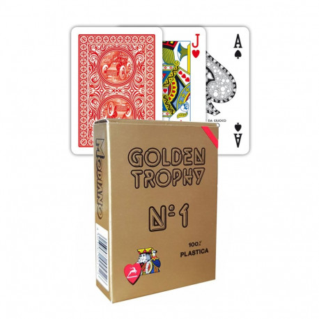 Modiano Golden Trophy Playing Cards (red)