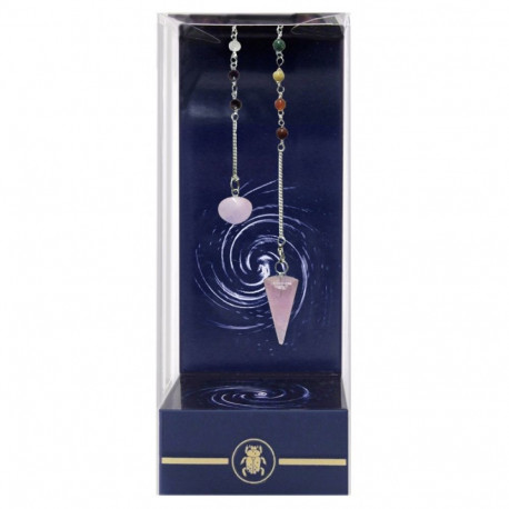 Lo Scarabeo Premium Rose Quartz Chakra Pendulum Pendulum