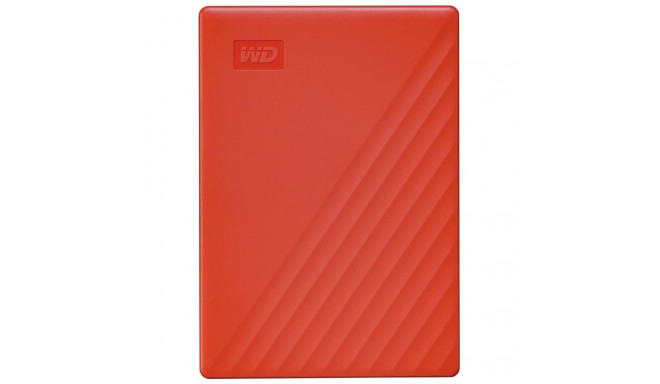 WD My Passport 4TB punane