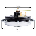 Pasuna komplekt 12V 125mm 2tk 110dB, kroom